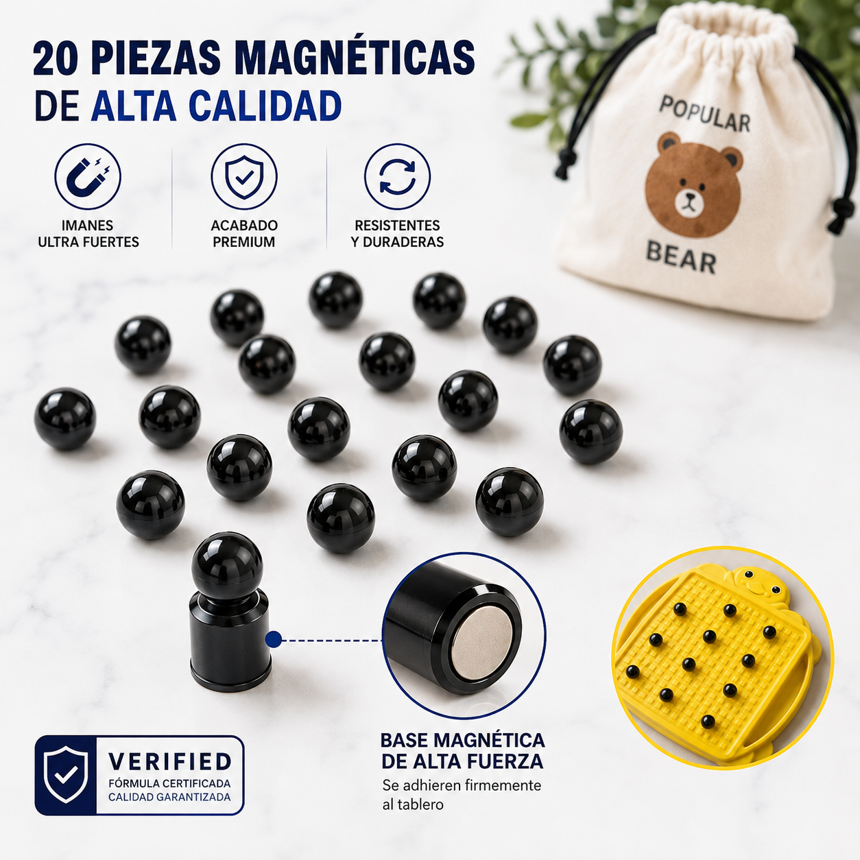 MagnoPulso™ — Juego de Bolitas Magnéticas para Toda la Familia