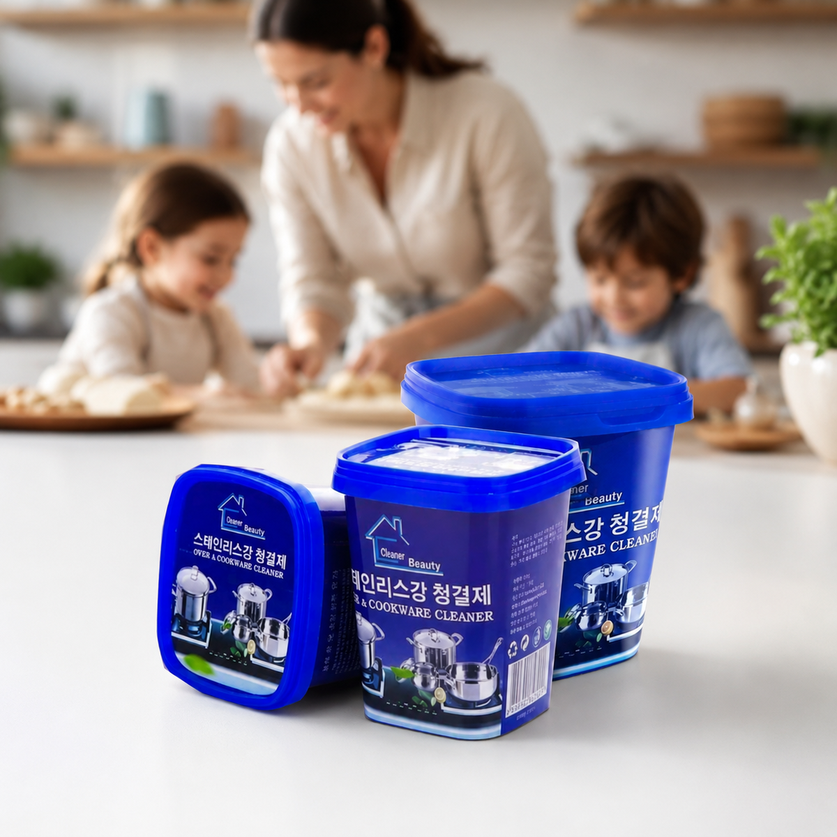 Lustre™ — Pasta Limpiadora Multiuso Natural Pack 3x500g