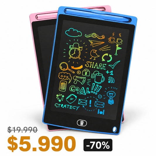 TrazoKids™ – Kit de 2 Tabletas LCD para Dibujar en Cualquier Lugar