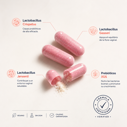 Uro™ Pro – Cápsulas Probióticas Vaginales Anti Infecciones y Olor